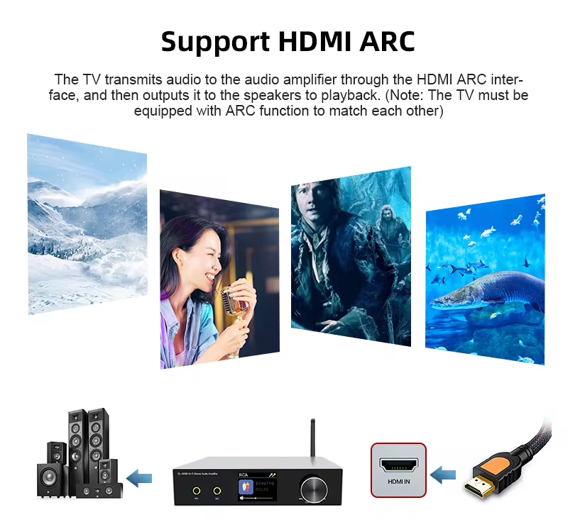 Cloudecho Audio Class D Bluetooth Amplifier CL-600B