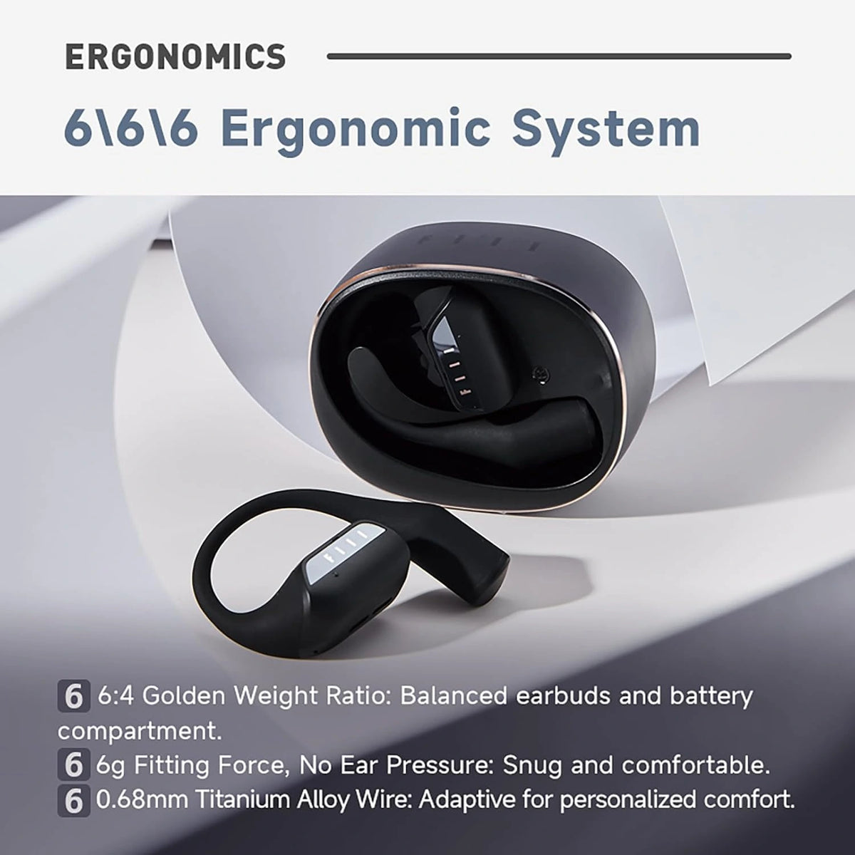 Fill GS Open Ear Earbuds Wireless Earbuds with LDAC for Hi-Res Audio