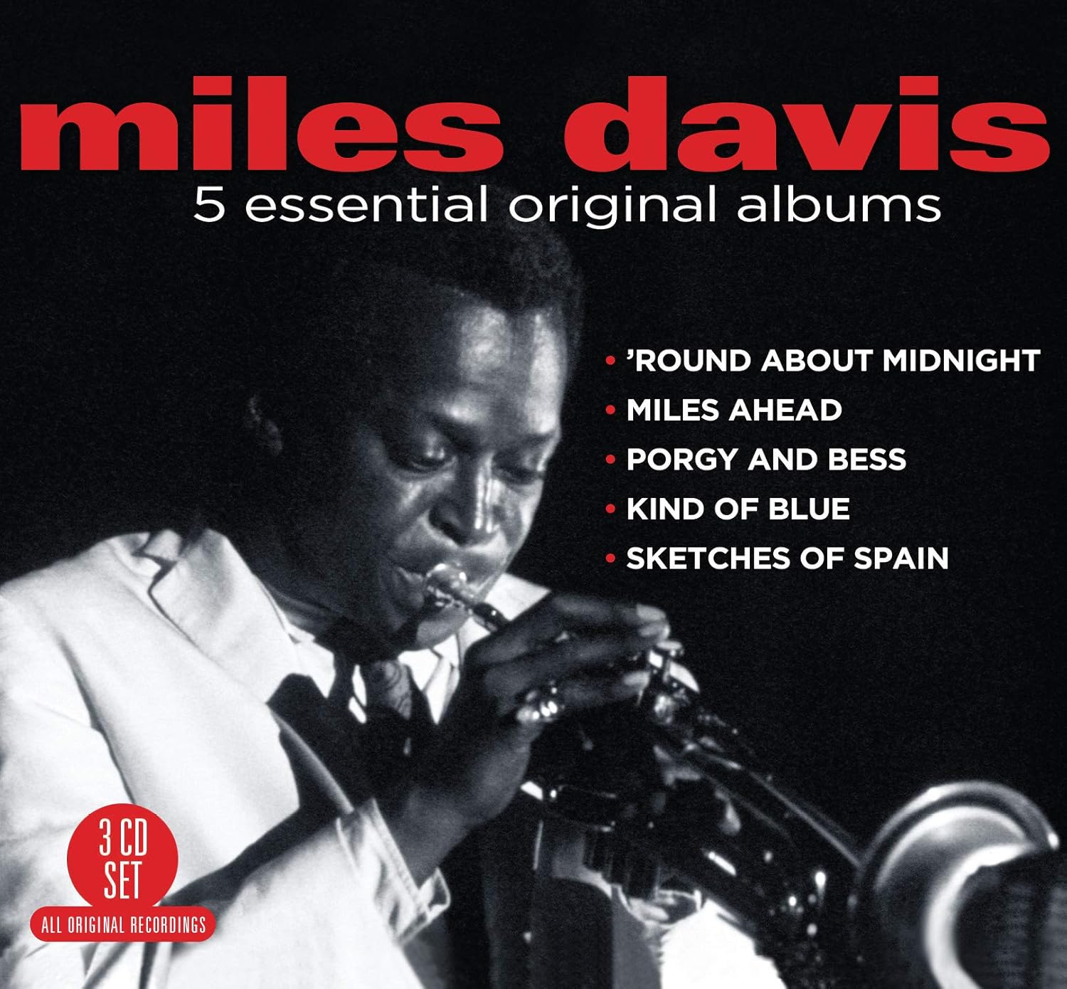 Miles Davis - 5 Essential Original Albums - 3 Discs (Used) (Mint Condition)