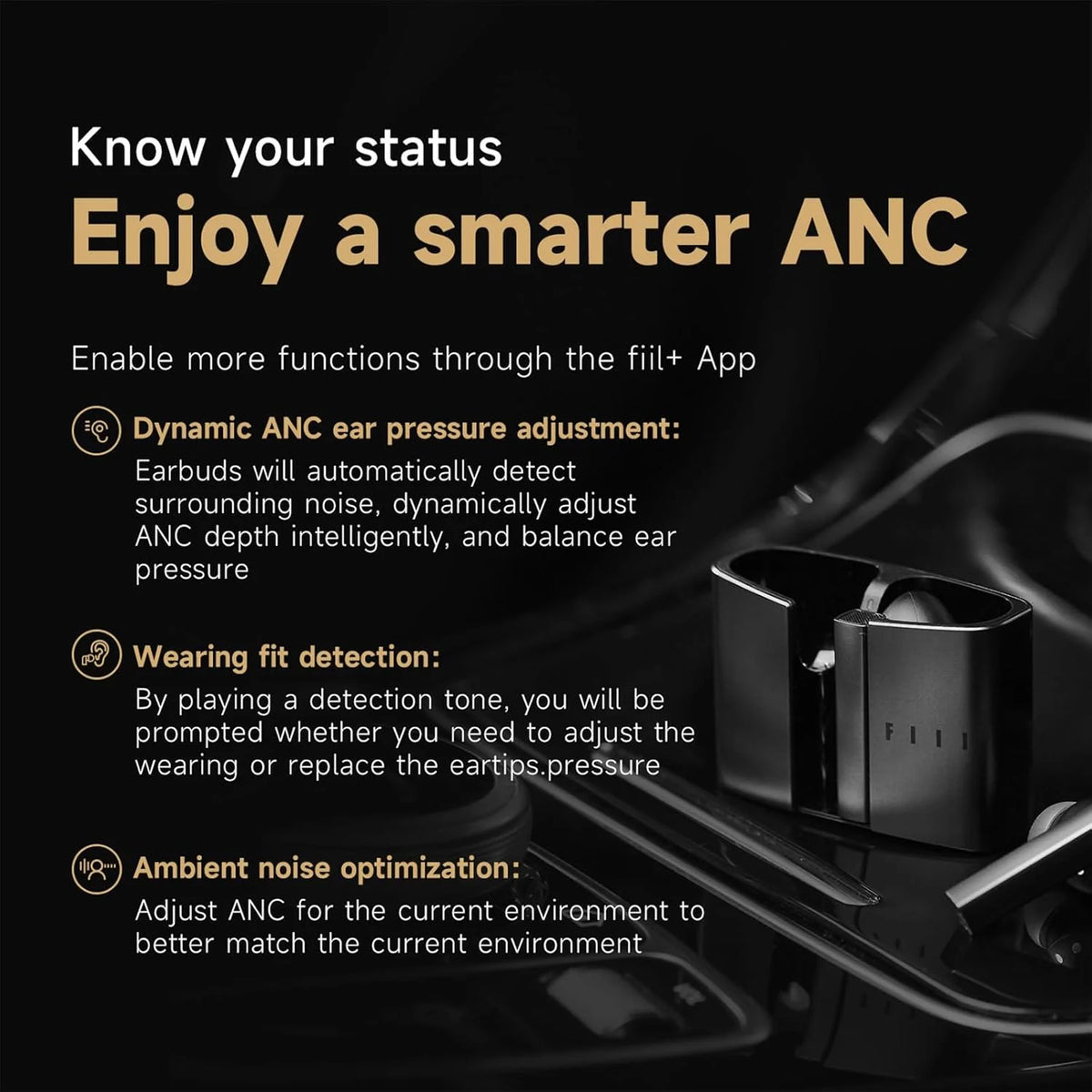 FIIL CC Pro2 Wireless Earbuds with Hybrid ANC