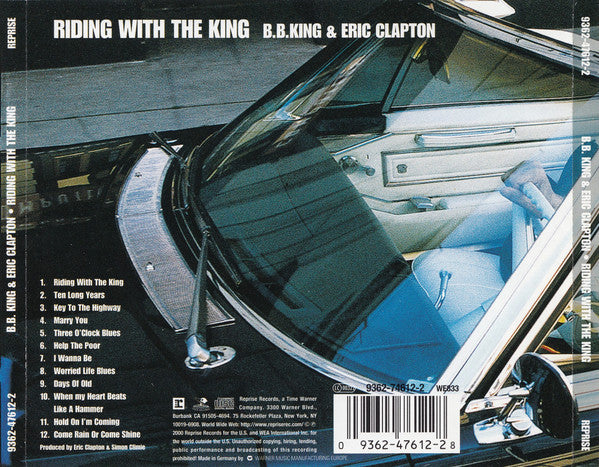 B.B. King & Eric Clapton – Riding With The King (Used) (Mint Condition) CD