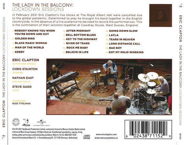 Eric Clapton- The Lady in the Balcony: Lockdown Sessions