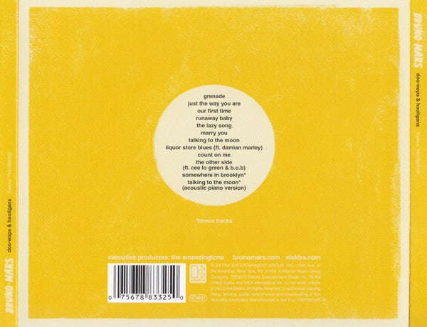 Bruno Mars - Doo-Wops & Hooligans (Used) (Mint Condition) CD