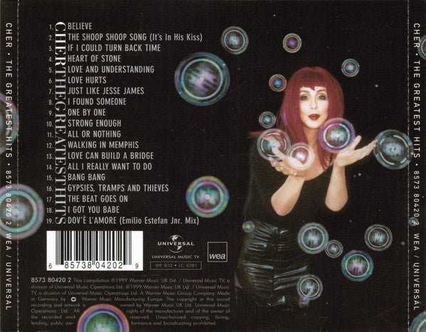 Cher - The Greatest Hits (Used) (Mint Condition) CD