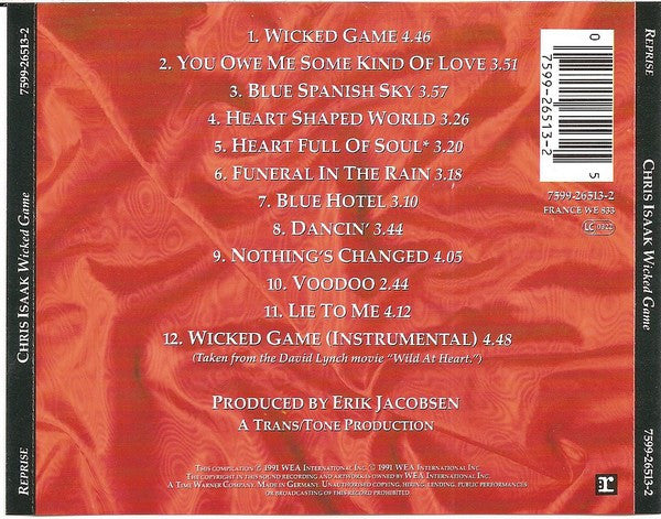 Chris Isaak – Wicked Game (Used) (Mint Condition)