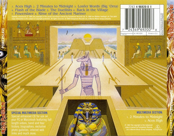 Iron Maiden – Powerslave (Used) (Mint Condition) - CD