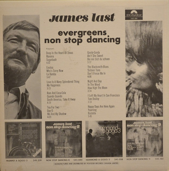 James Last – Non Stop Evergreens (Used) (Mint Condition)