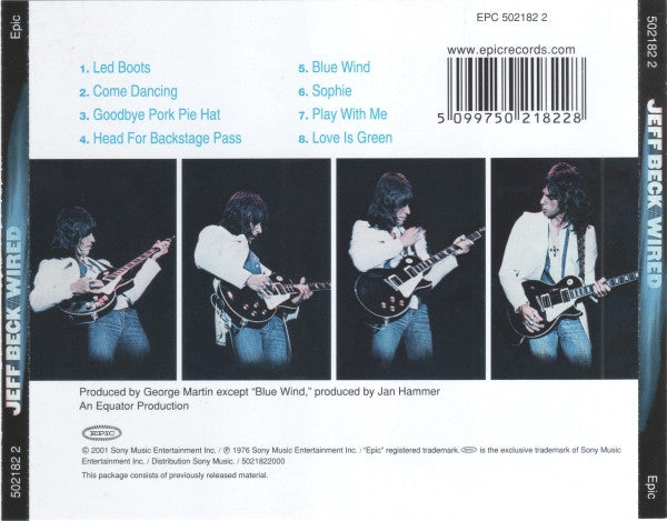 Jeff Beck - Wired (Used) (Mint Condition)
