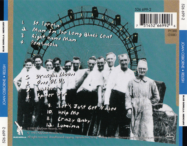 Joan Osborne - Relish (Used) (Mint Condition)