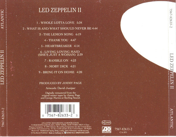 Led Zeppelin II - Led Zeppelin (Used) (Mint Condition)