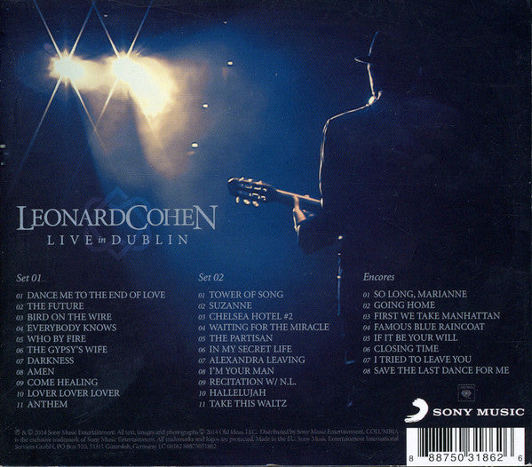 Leonard Cohen – Live In Dublin 3 Discs (Used) (Mint Condition)