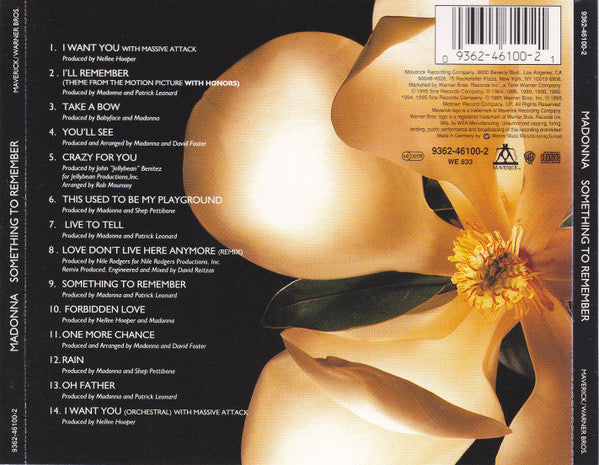 Madonna – Something To Remember (Used) (Mint Condition)