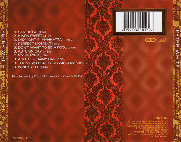 Peter White - Perfect Moment (Used) (Mint Condition) CD