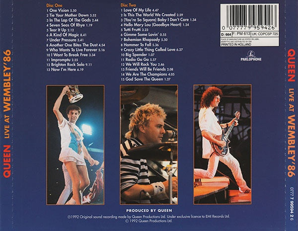 Queen – Live At Wembley '86 - 2 Discs (Used) (Mint Condition) CD