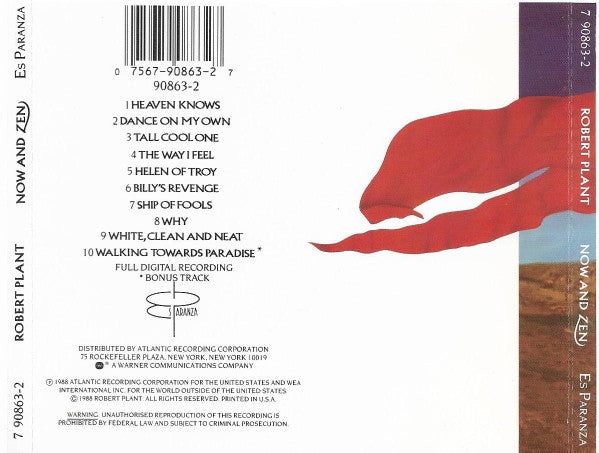 Robert Plant – Now And Zen (Used) (Mint Condition) - CD