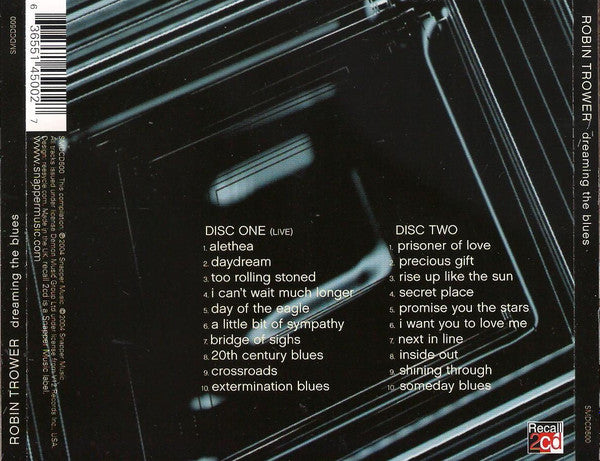 Robin Trower – Dreaming The Blues 2 DIscs (Used) (Mint Condition)