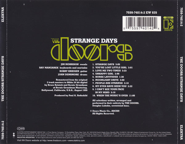 The Doors – Strange Days (Used) (Mint Condition) CD