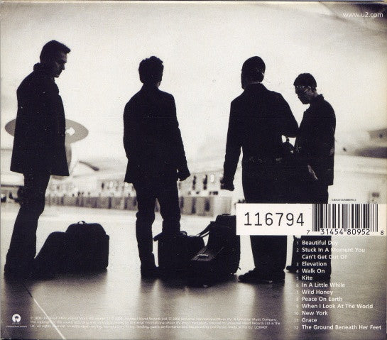 U2 – All That You Can't Leave Behind (Used) (Mint Condition)