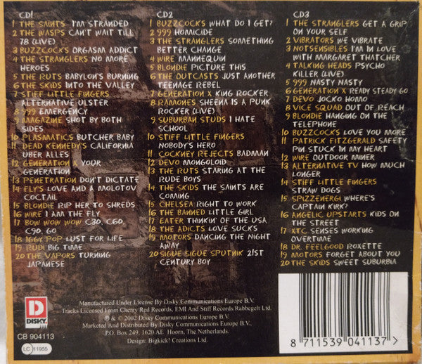 Various – No Spitting 60 Classic Punk Tracks 3 Discs (Used) (Mint Condition)