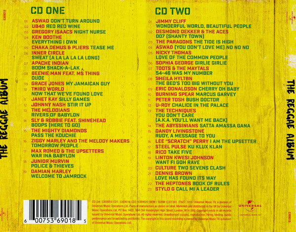Various – The Reggae Album (42 Massive Reggae Anthems) 2 Discs (Used) (Mint Condition)