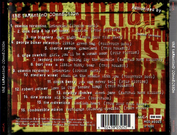 Various - The Tarantino Connection (Used) (Mint Condition)