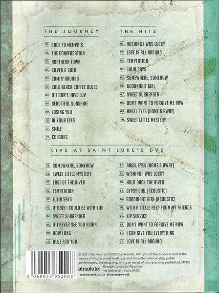 Wet Wet Wet – The Journey 2 Discs (Used) (Mint Condition)