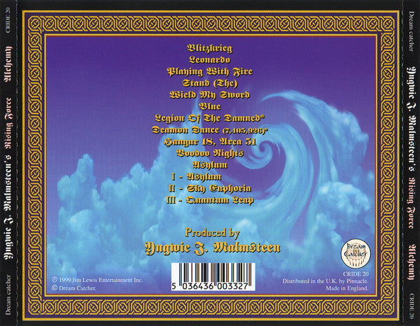 Yngwie J. Malmsteen's Rising Force – Alchemy (Used) (Mint Condition) - CD