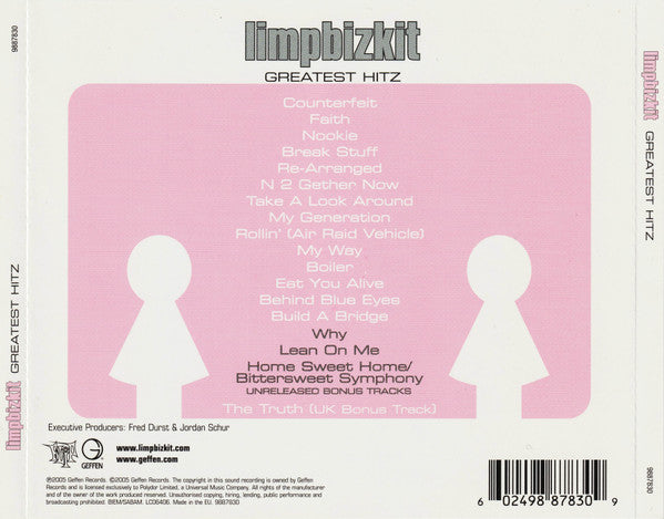 limpbizkit – Greatest Hitz (Used) (Mint Condition) - CD