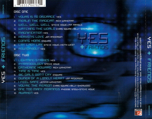 Yes + Friends* – Yes + Friends - 2 Discs (Used) (Mint Condition) CD