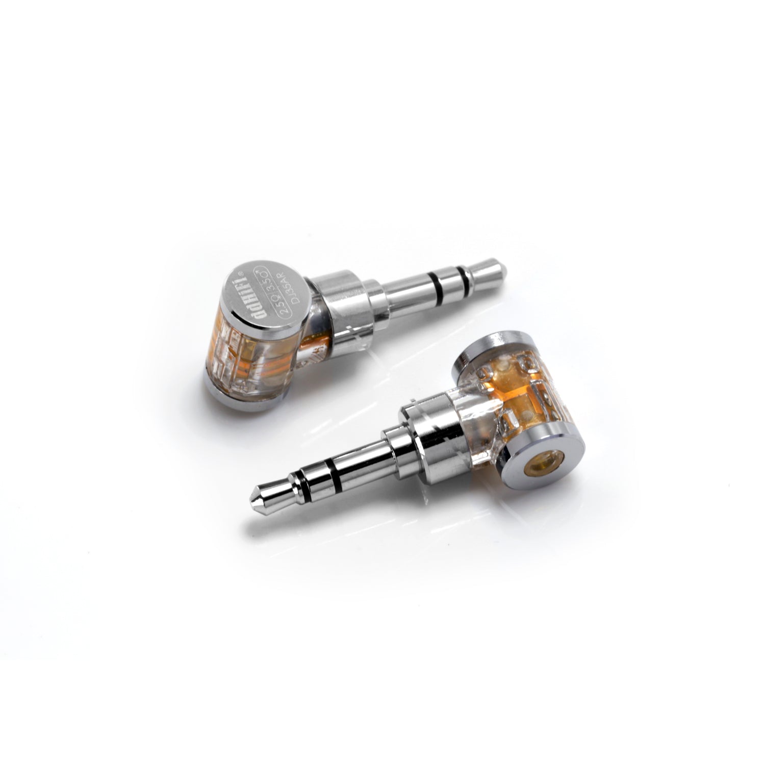 DJ35AR (3.5mm male to 2.5mm female) / DJ44AR (4.4mm male to 2.5mm female) Rhodium Plated Adapter