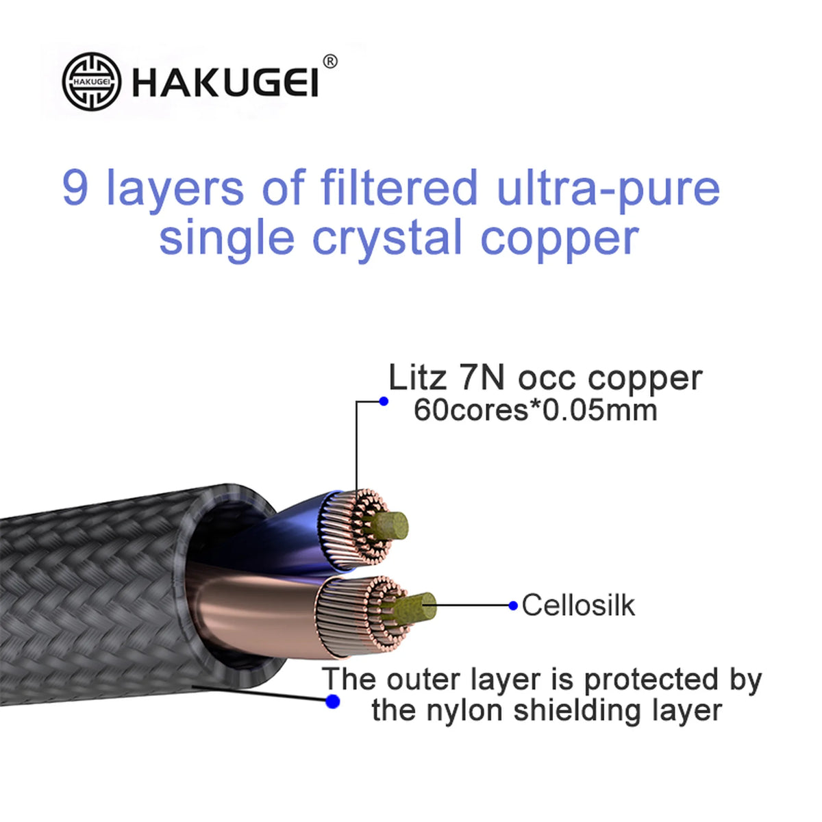 Hakugei Lucky Voice Earphone Cable