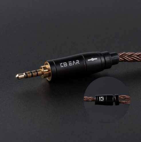KB Ear 16 core pure copper cable With 2.5/3.5/4.4 Earphone Cable