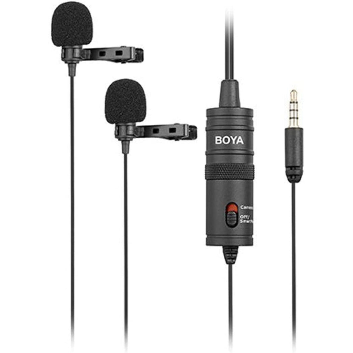 BOYA BY-M1DM Dual Lavalier Universal Microphone