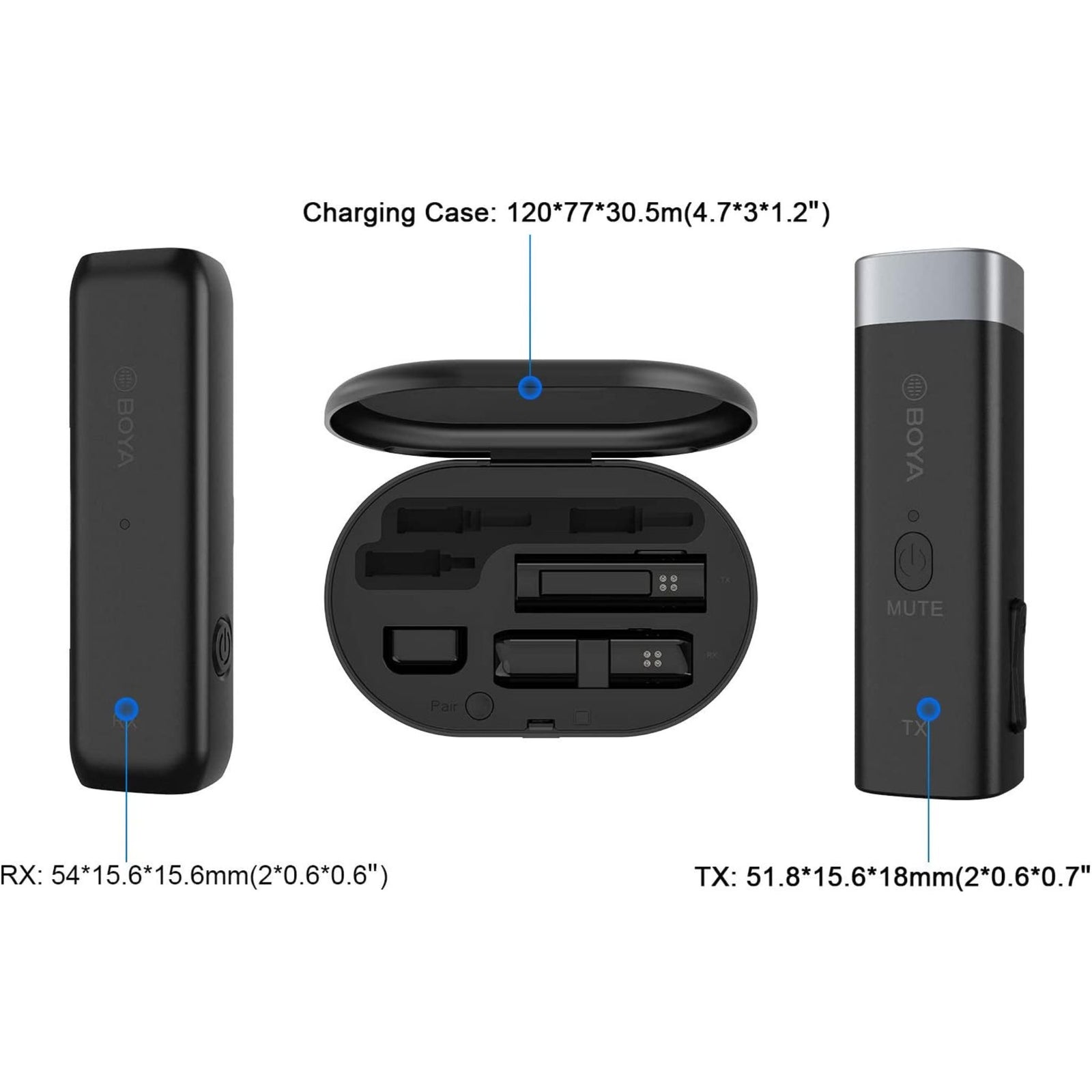BOYA BY-WM3D 2.4GHz Wireless Microphone