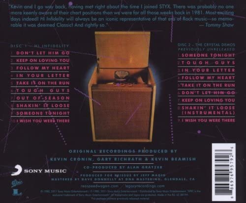 REO Speedwagon - Hi Infidelity (30Th Anniversary Edition)