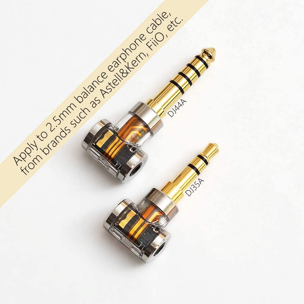 DDHIFI DJ35A 3.5mm to 2.5mm female and DJ44A 4.4 to 2.5mm female adapter