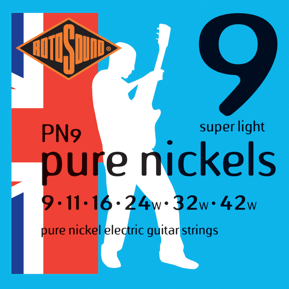 Rotosound Music Strings- Pure Nickels Electric Guitar Strings
