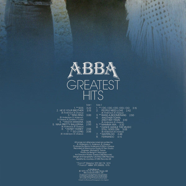 ABBA – Greatest Hits (Used) (Very Good Condition)