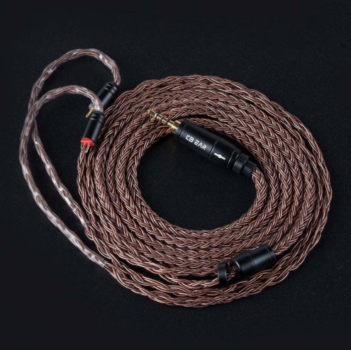 KB Ear 16 core pure copper cable With 2.5/3.5/4.4 Earphone Cable