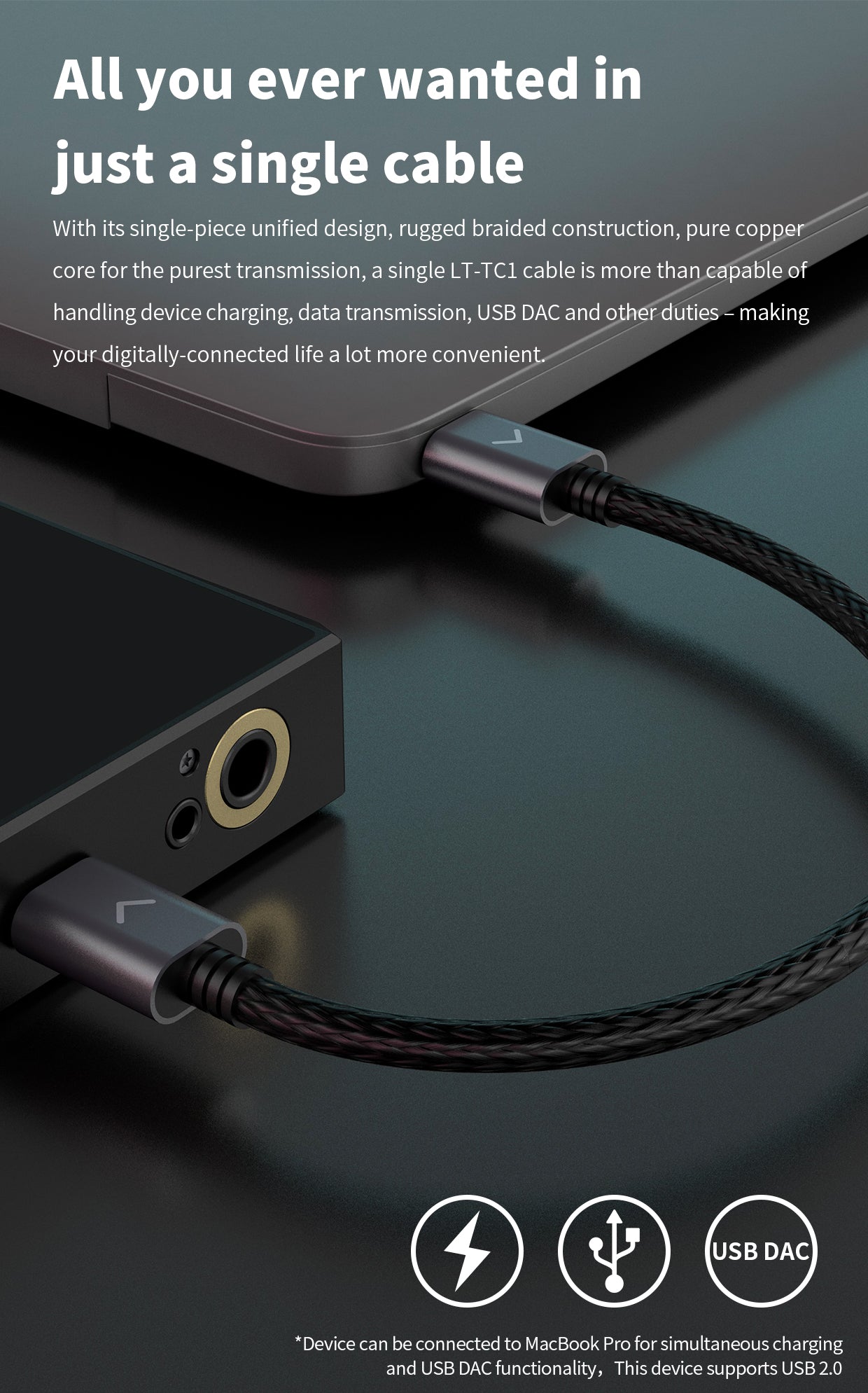 FiiO LT-TC1 Type-C to Type-C USB Cable