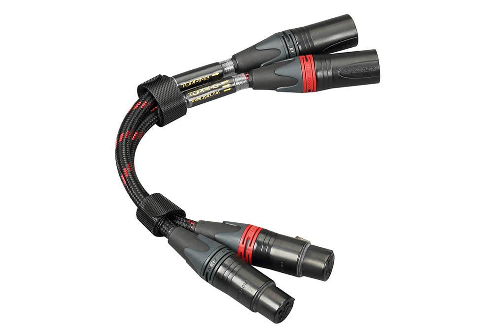 TOPPING TCX1 Audiophile 6N Single Crystal Copper XLR Balanced Line XLR Professional Audio Cable