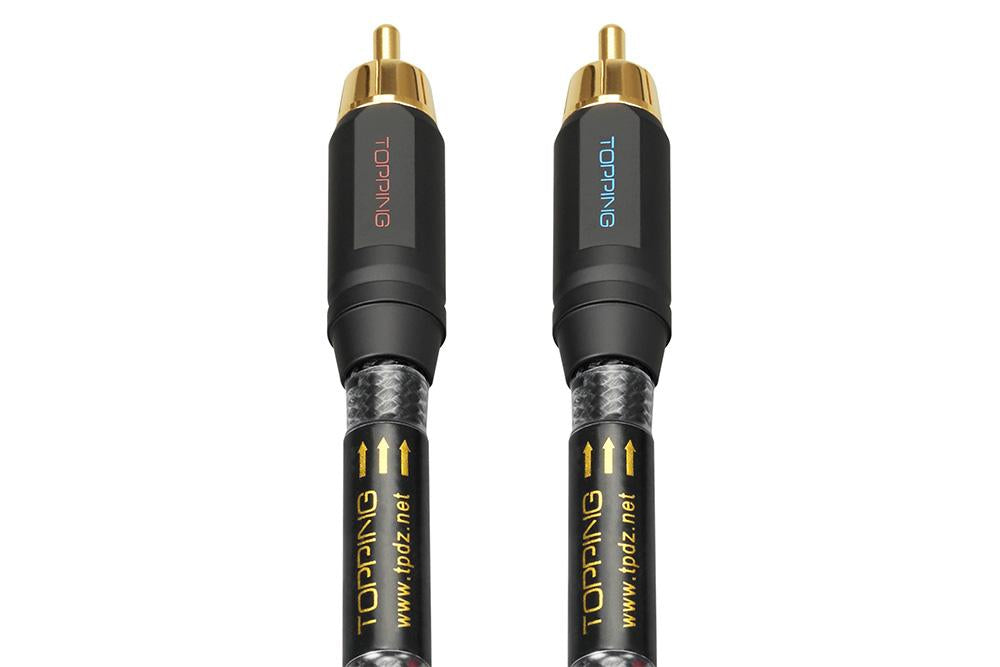 TOPPING TCR2 6N Single Crystal Copper Gold-Plated RCA Professional Audio Cable