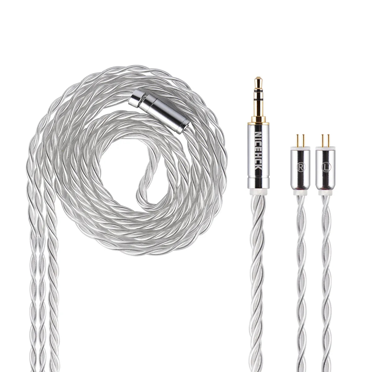 NICEHCK sHeart 4N OFC+4N Silver-plated HiFi In Ear Monitor Earphone Cable