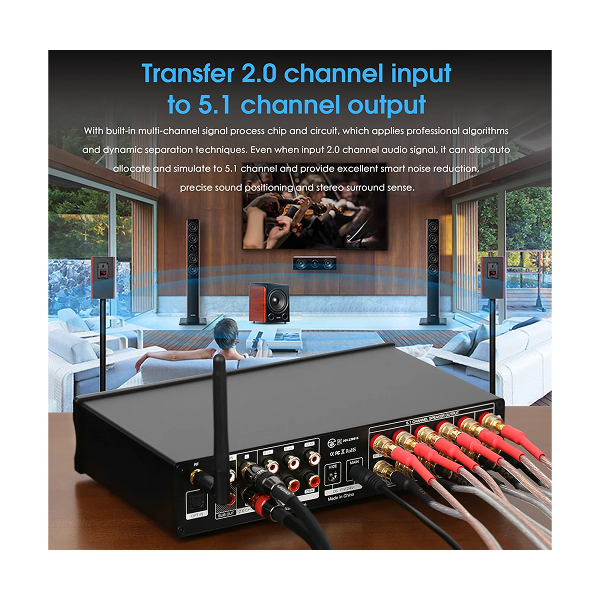 Douk Audio M5.1 Class D 5.1 Channel Integrated Amplifier