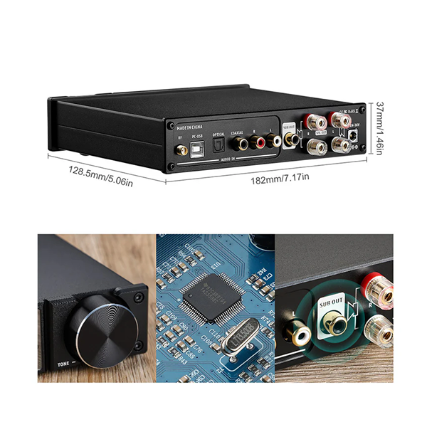 AIYIMA D05 Class D 2.0 Integrated DAC Amplifier