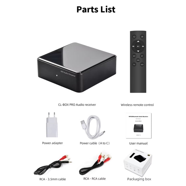 CloudyX CL-BOX PRO WiFi Music Streamer HiFi Audio Player