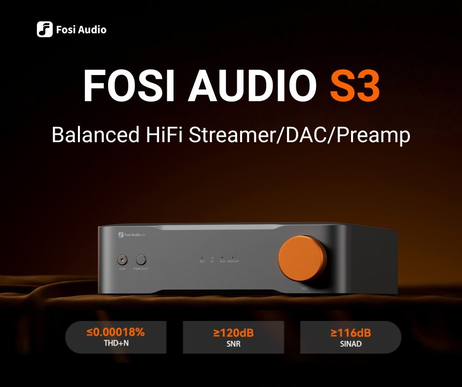 Fosi Audio S3 Balanced HiFi Network Streamer