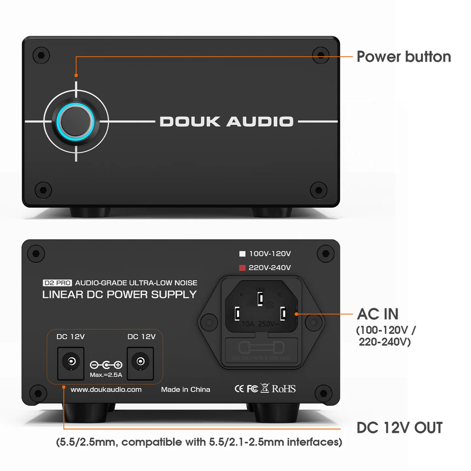 Douk Audio D2-PRO 35W Linear Power Supply
