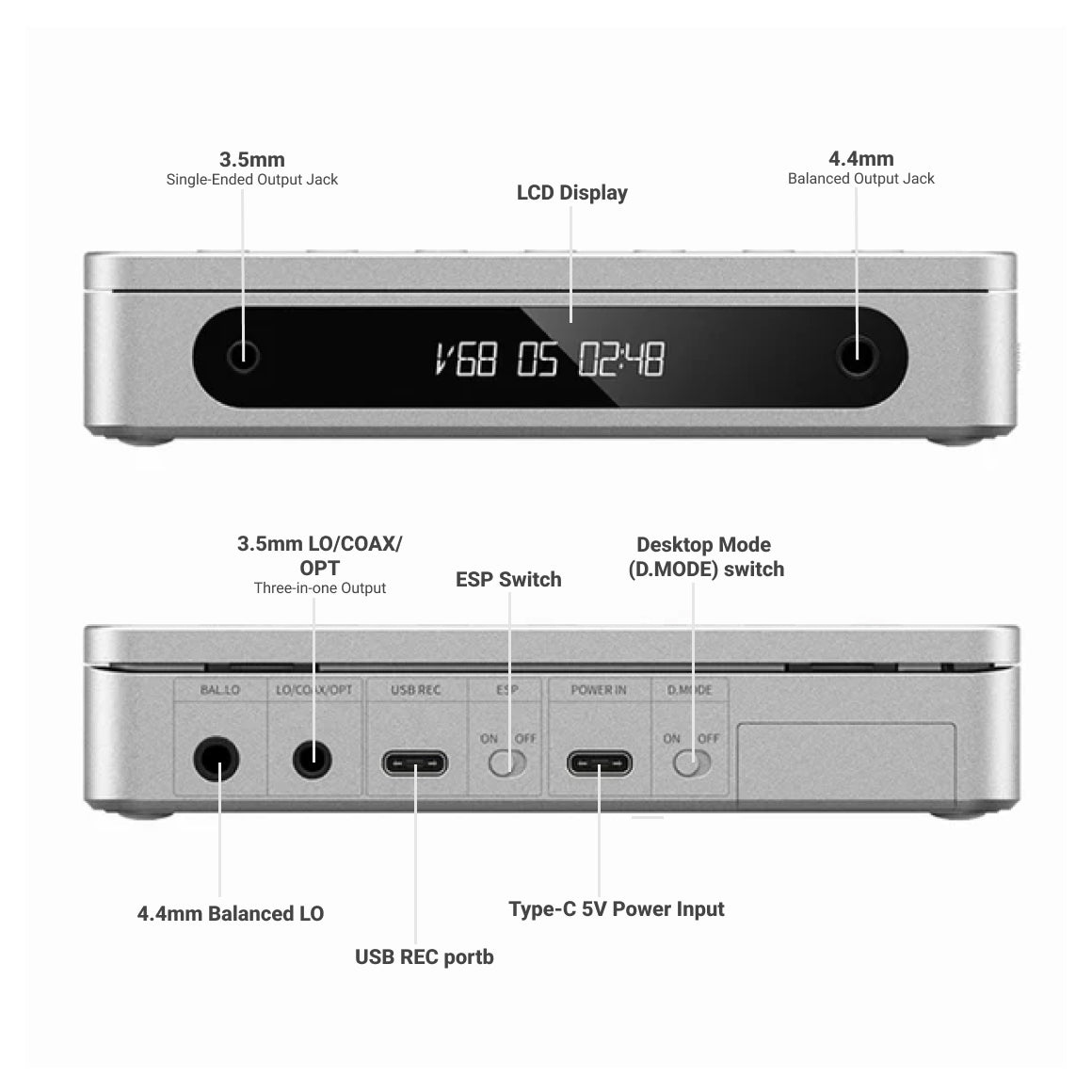 FiiO DM13 Multifunctional Portable Stereo CD Player