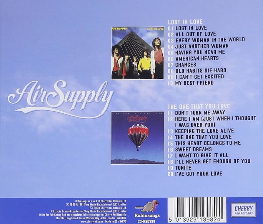 Air Supply – Lost In Love / The One That You Love (Used) (Mint Condition) CD